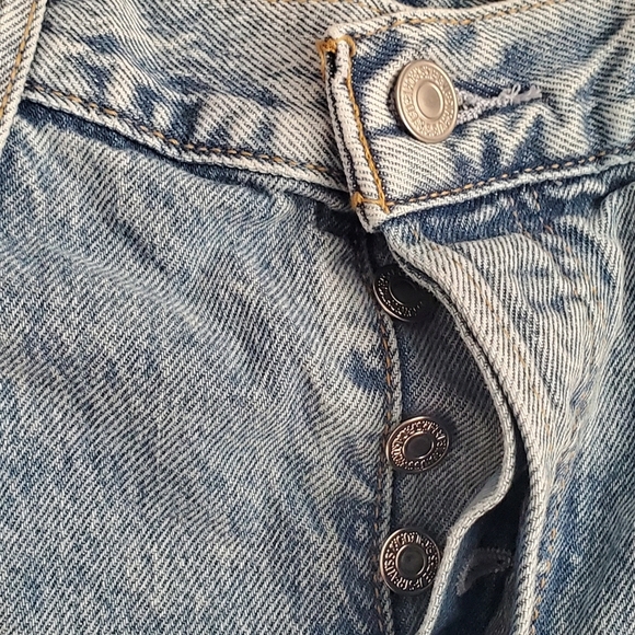 Levi's Women's Ribcage Straight Ankle Jeans Light Indigo Blue Size 31 - Picture 5 of 10